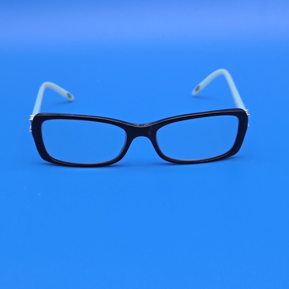 Tiffany & Co. Eyeglasses Frames Only TF 2091-B 8055 53-16-140 Blue Sides Italy - Picture 3 of 12